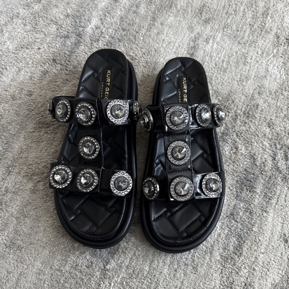 Kurt Geiger London Orson Crystal Slides - Picture 1 of 7